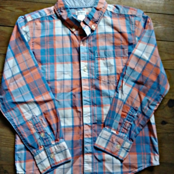 Boys plaid long sleeve button down shirt size 6 - Picture 1 of 2